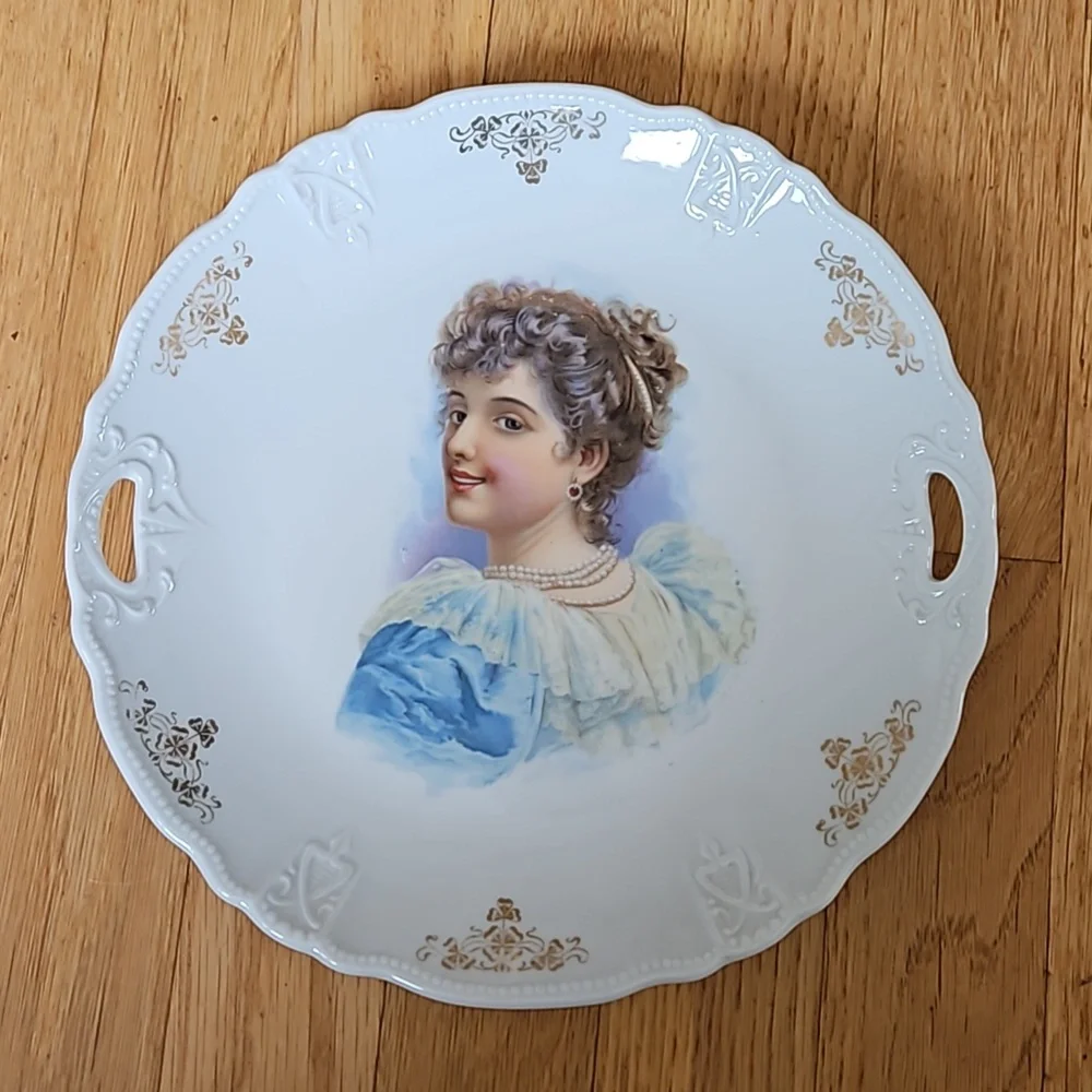 Vintage Three Crown China portrait plate